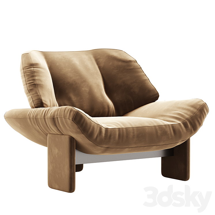 Emmi By Minotti In Five Colors - Arm chair - 3D model