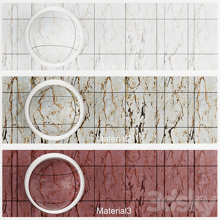 Ceramic Tile Material - Tile - 3D model
