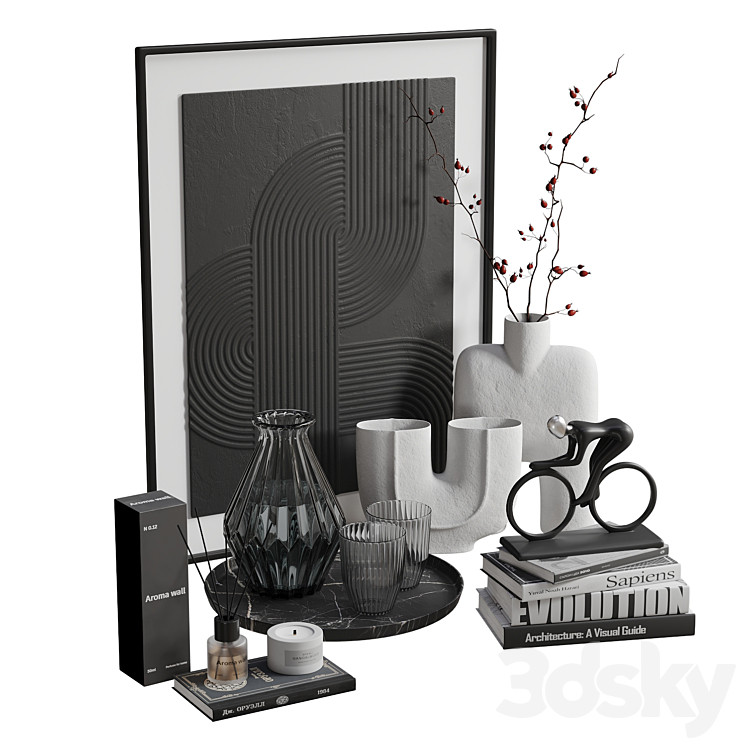 Decorative set 001 - Decorative set - 3D model