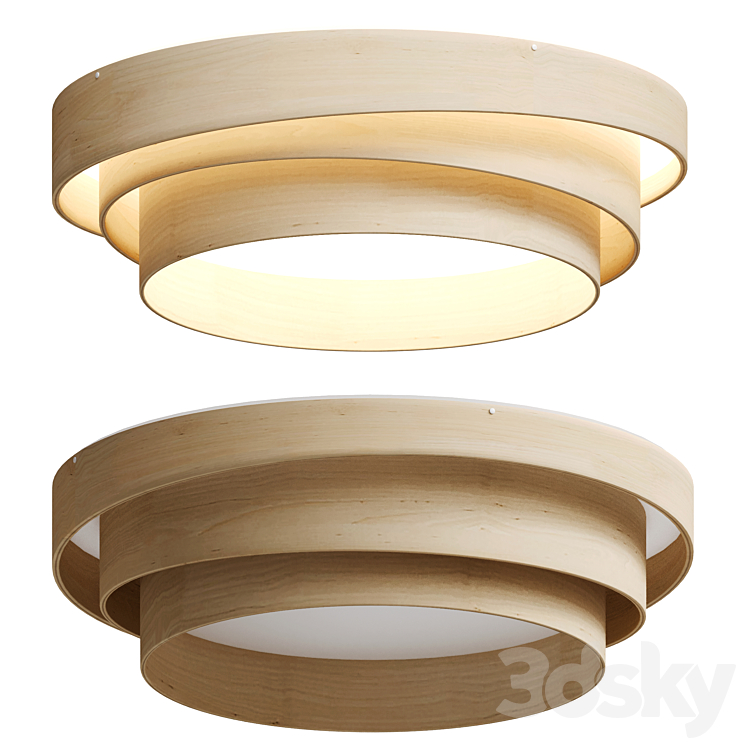 IKEA Ceiling lamp NÖSUND birch - Ceiling lamp - 3D model