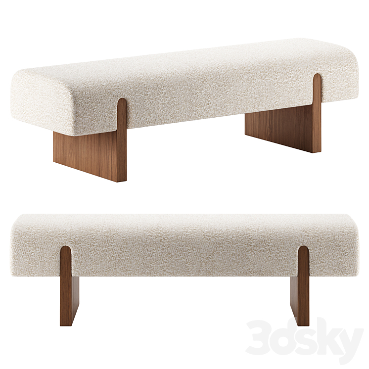 CB2 Camden Upholstered Bench