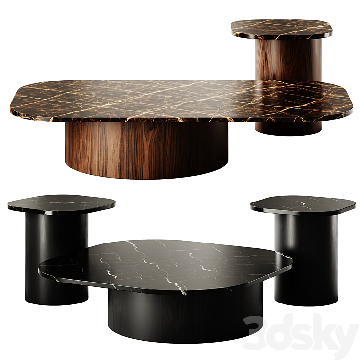 Marina Coffee Tables by Casamania and Horm - Table - 3D model