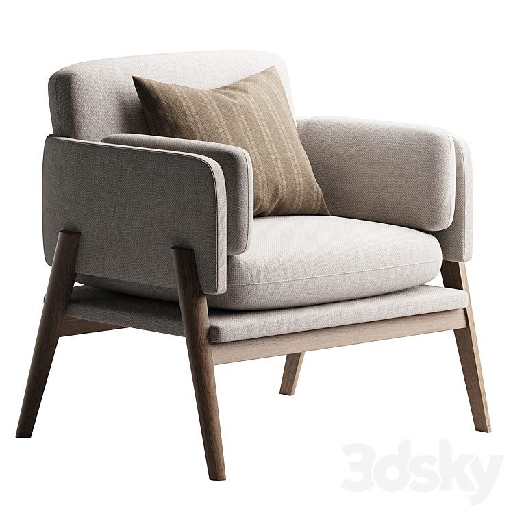 Fixed Hug Chair - Arm chair - 3D model