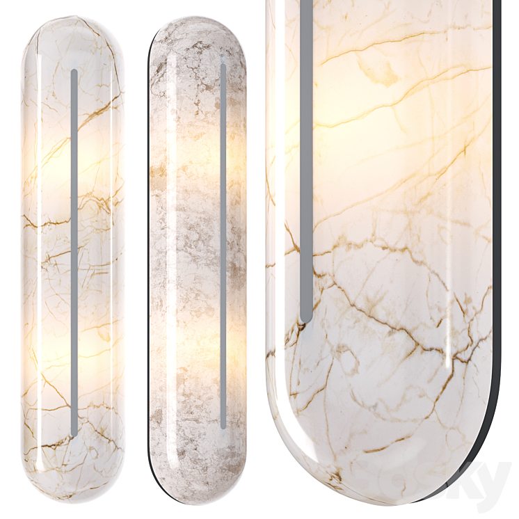 Chiaracolombini HEPWORTH WALL LIGHT by CTO Lighting - Wall light - 3D model