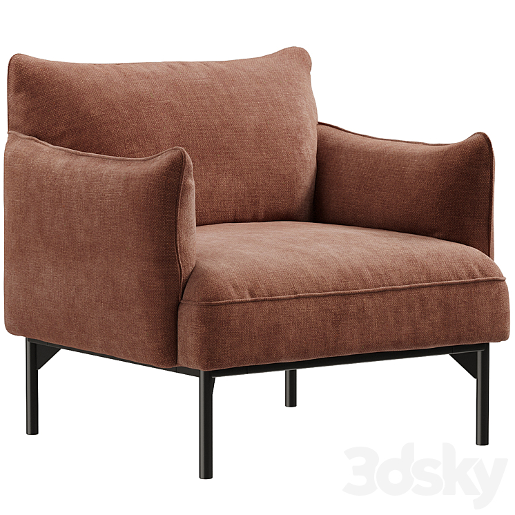 Penn Chair West Elm Penn Chair By West Elm Arm Chair 3D Model