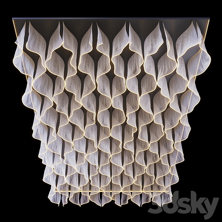 Decorative fabric ceiling with backlight 004 - Other decorative objects ...