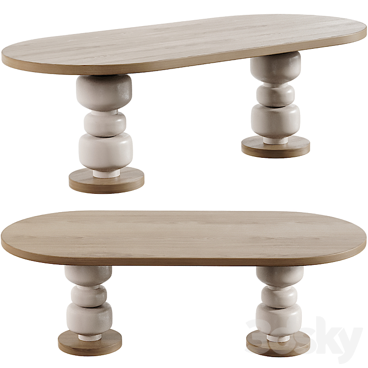 Echo Dining Table - Table - 3D model