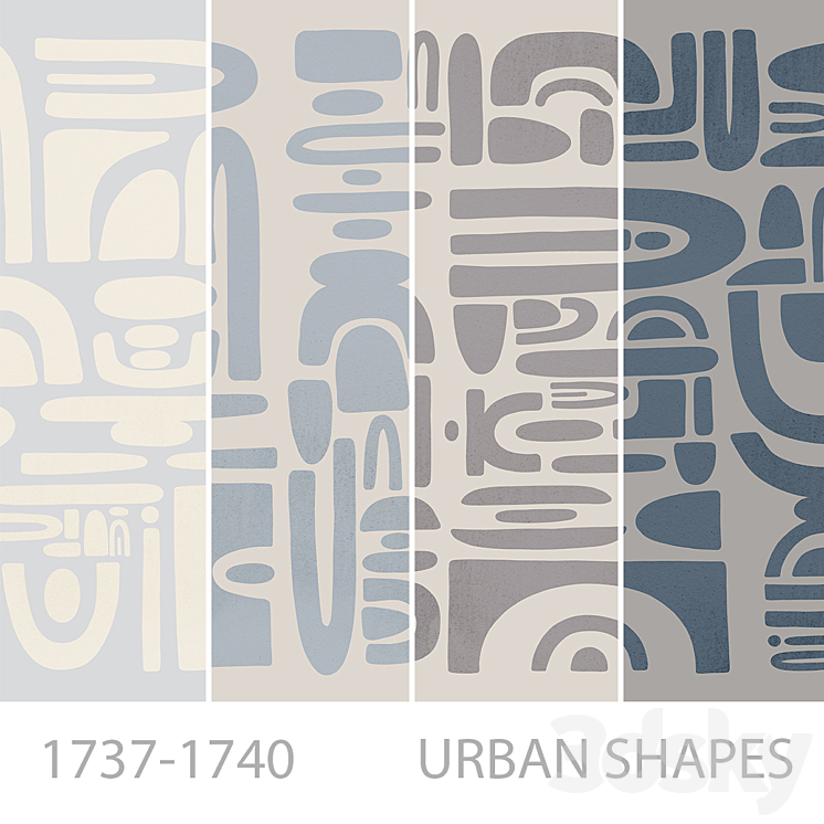 Curated visual reference: Picture Idea: Wallpapers Urban Shapes Wall Covering