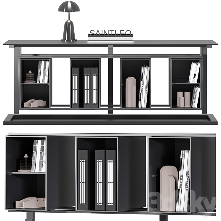 Office Racks Models Office shelving - Rack - 3D model