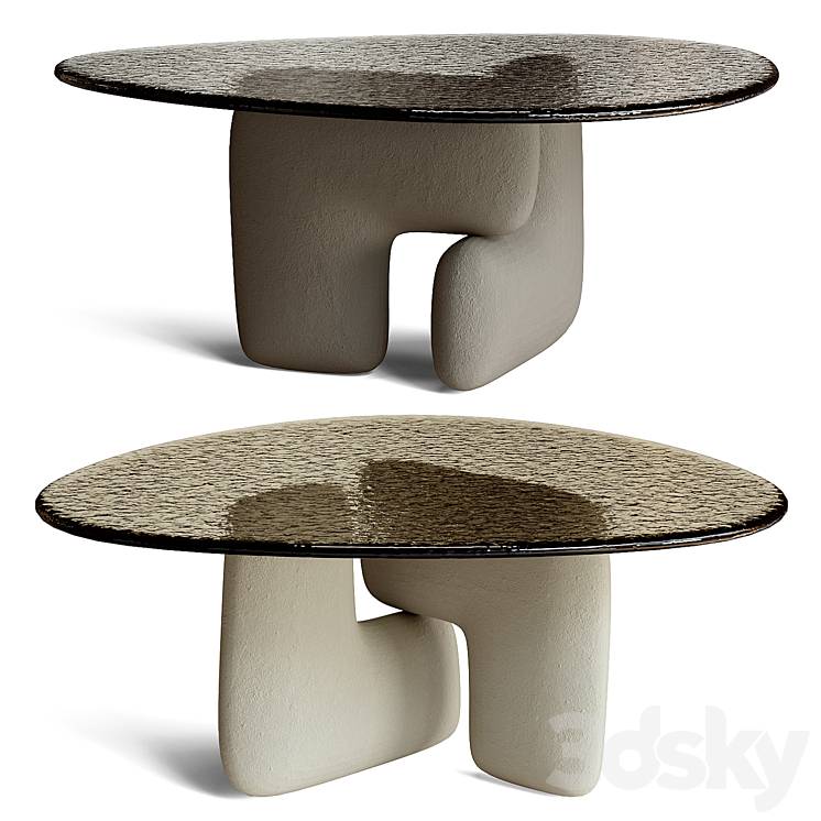 Clay Dining Table by Naturedesign - Table - 3D model