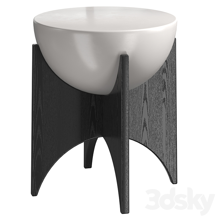 Modern Simple Small Round Table - Table - 3D model