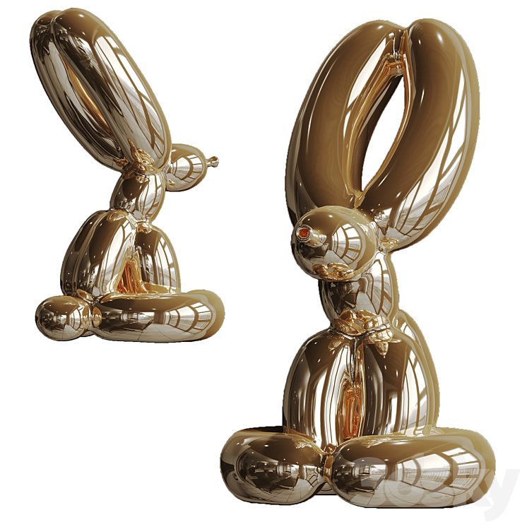 Balloon Dog Rabbit Balloon rabbit sculpture - Sculpture - 3D model