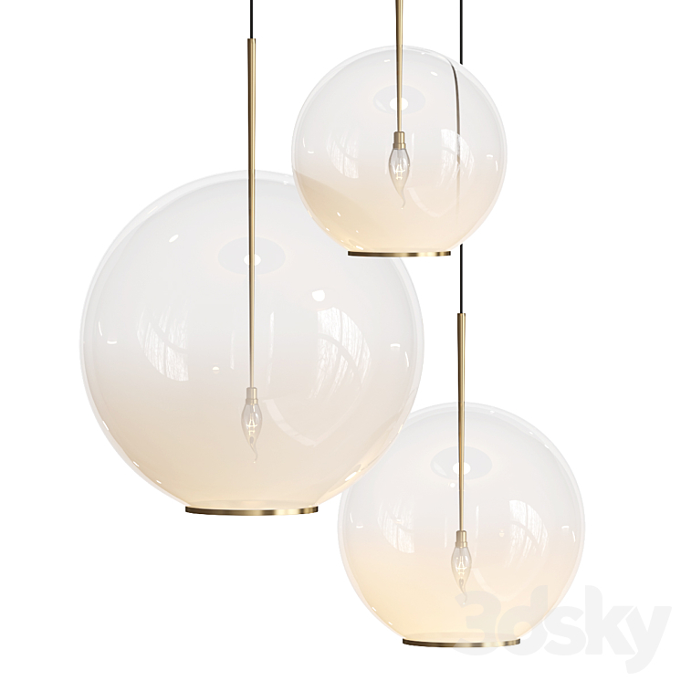 Poom Lighting POME pendant lamp - Pendant light - 3D model