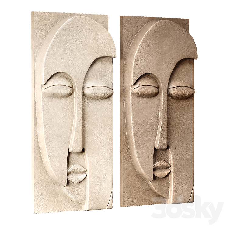 Background Panel Mask Panel masks - Other decorative objects - 3D model