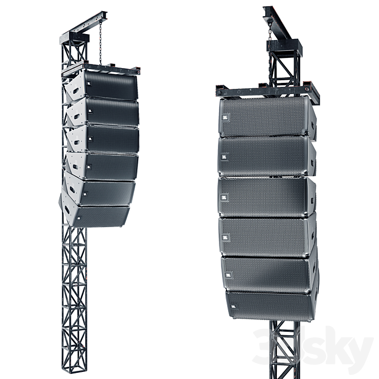 JBL Line Array Loudspeaker System - Audio tech - 3D model
