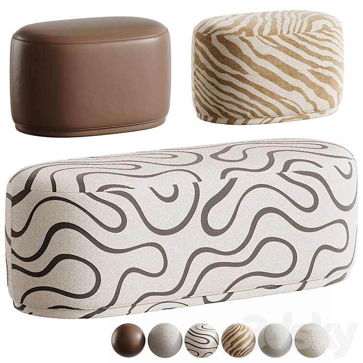 Jake Fully Upholstered Bench - Other soft seating - 3D model