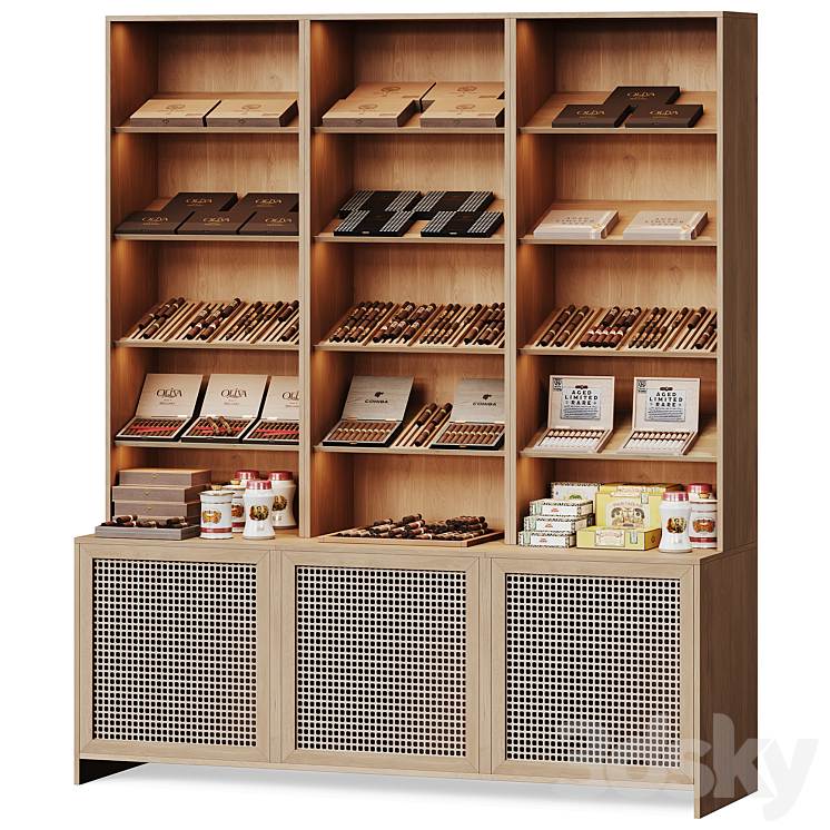 Cigar rack for home or store - Rack - 3D model