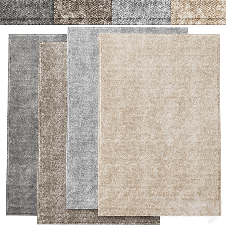 Rug set 86 _ Seamless PBR 4K - Carpets - 3D model