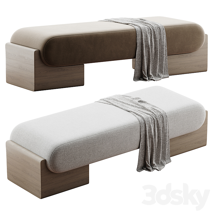 Romy Bench - Other soft seating - 3D model