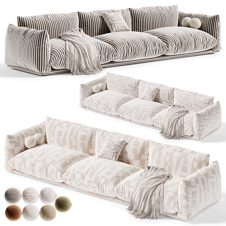 Marenco Sofa By Arflex 2 - Sofa - 3D model