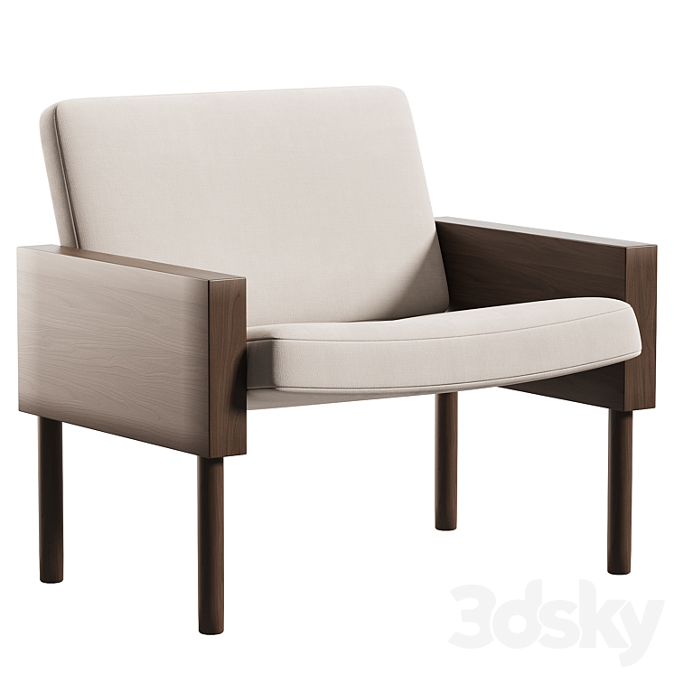 Block chair by La Chance - Arm chair - 3D model