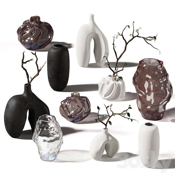 101 Copenhagen Vases Set - Vase - 3D model