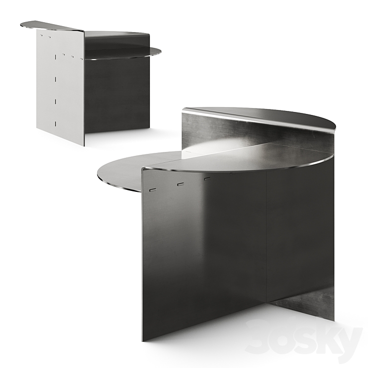 Table Rivet Frama Rivet Round Side Table - Table - 3D model