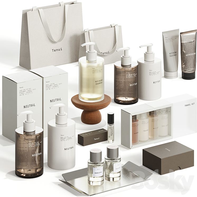 Tenui Tenui cosmetics set - Bathroom accessories - 3D model