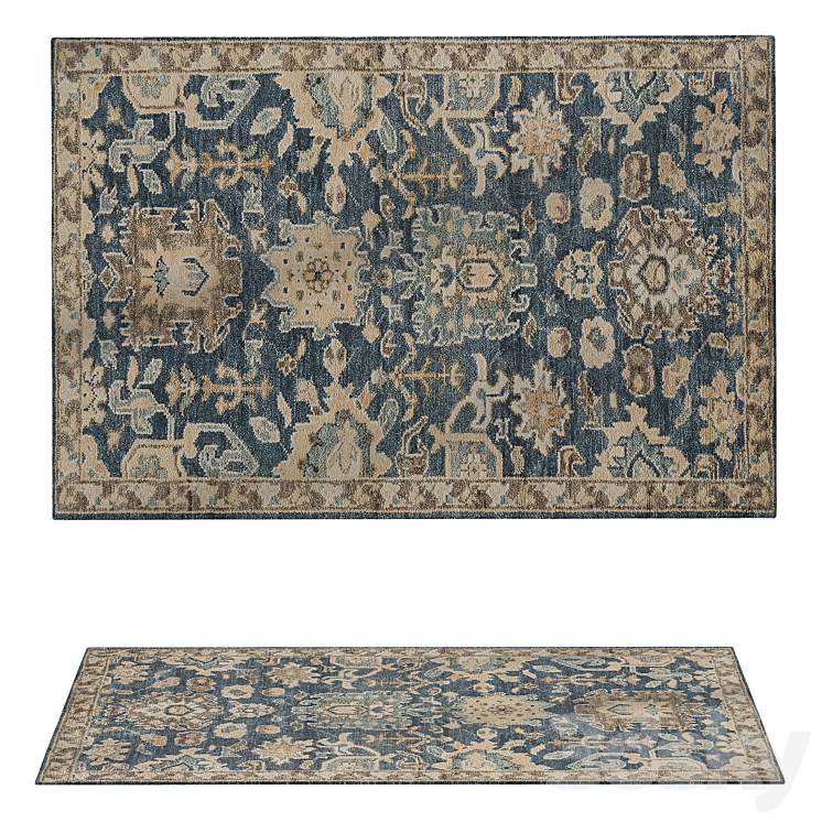 Camille Washable Rug - Carpets - 3D model