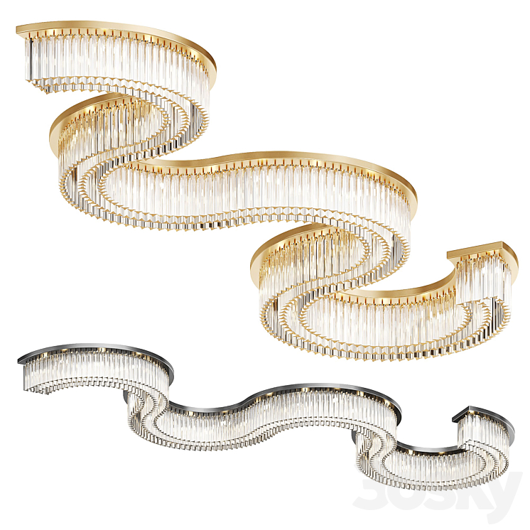 Marina Snake Lampshade - Ceiling lamp - 3D model