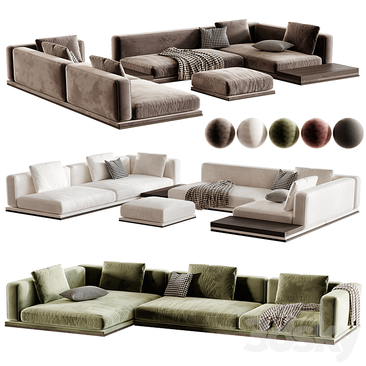 Minotti Horizonte Modular Sofa by minotti.com - Sofa - 3D model