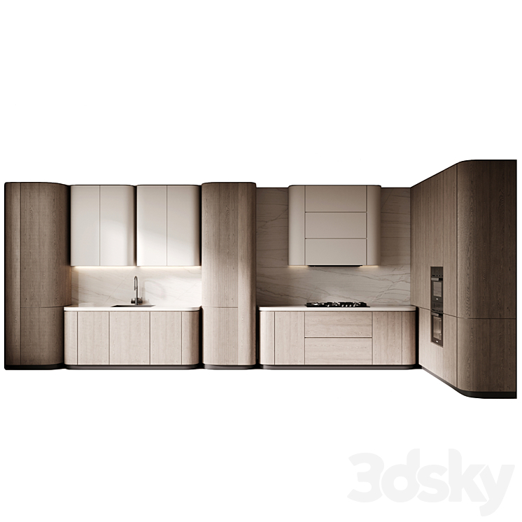 kitchen set mf1 - Kitchen - 3D model